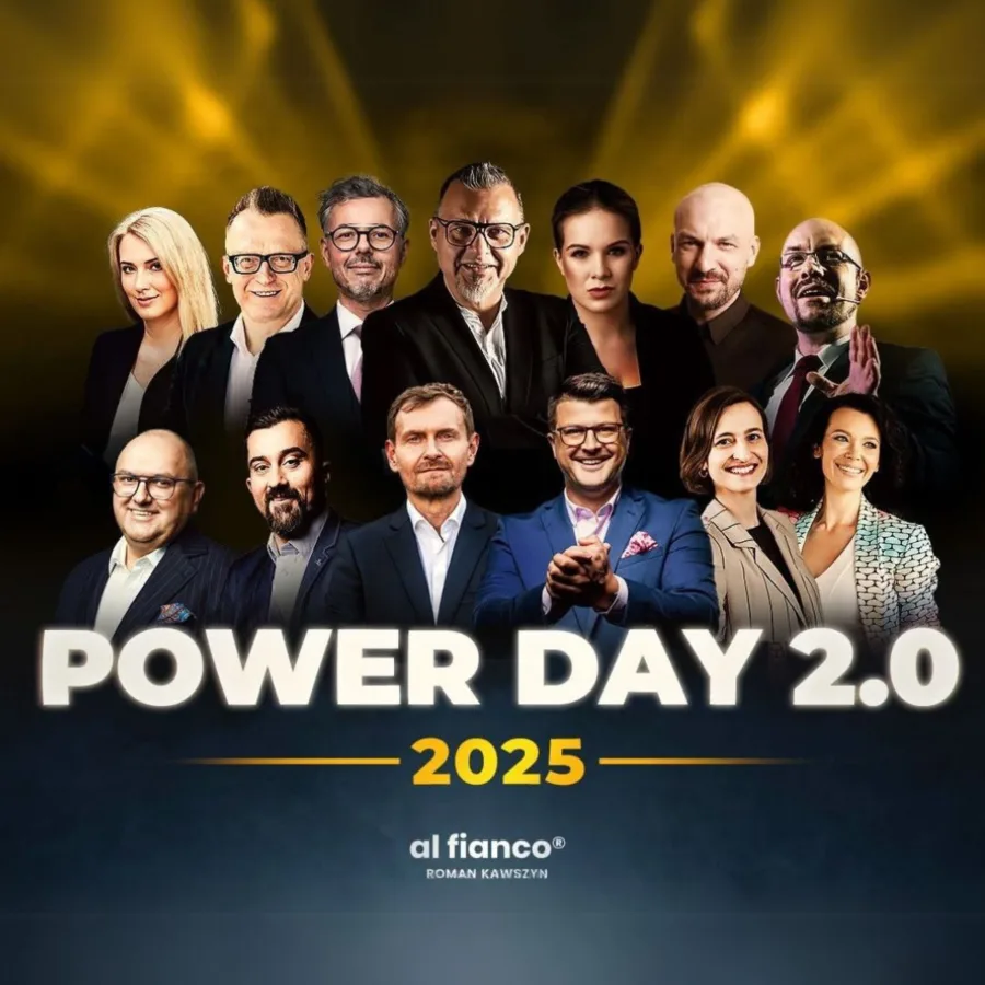 Plakat wydarzenia Power Day 2.0 z udziałem Ewy Wilmanowicz