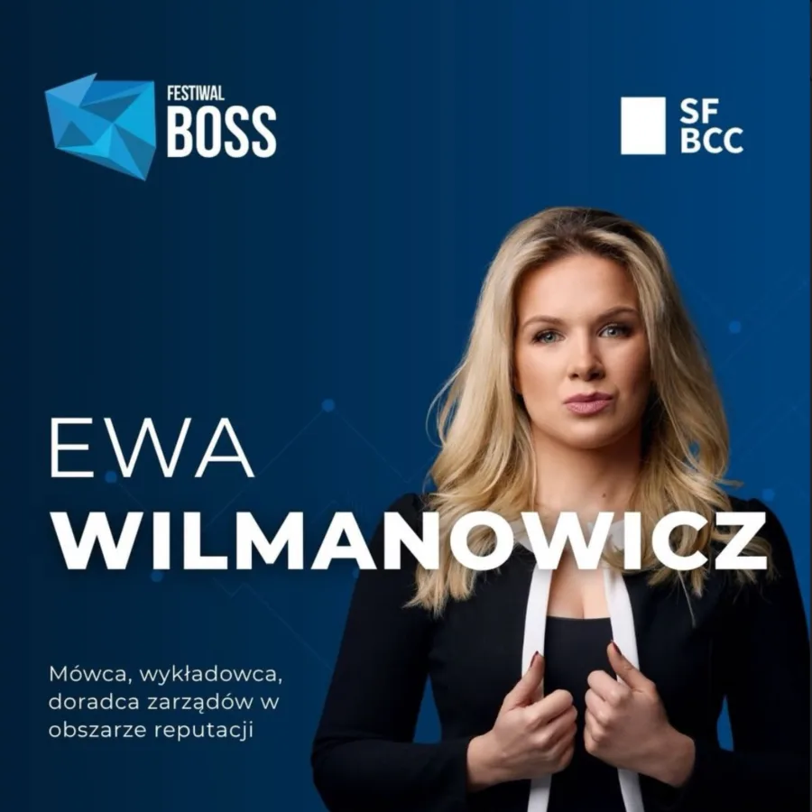 Plakat Festiwalu BOSS z Ewą Wilmanowicz